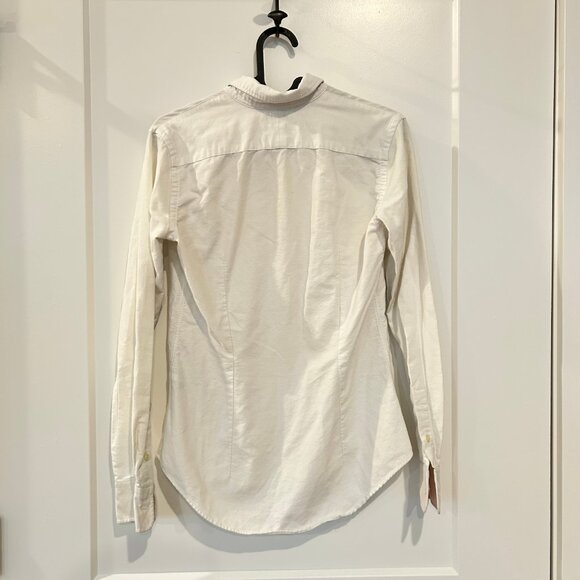 Slim Fit Knit Cotton Oxford Shirt - Picture 4 of 7